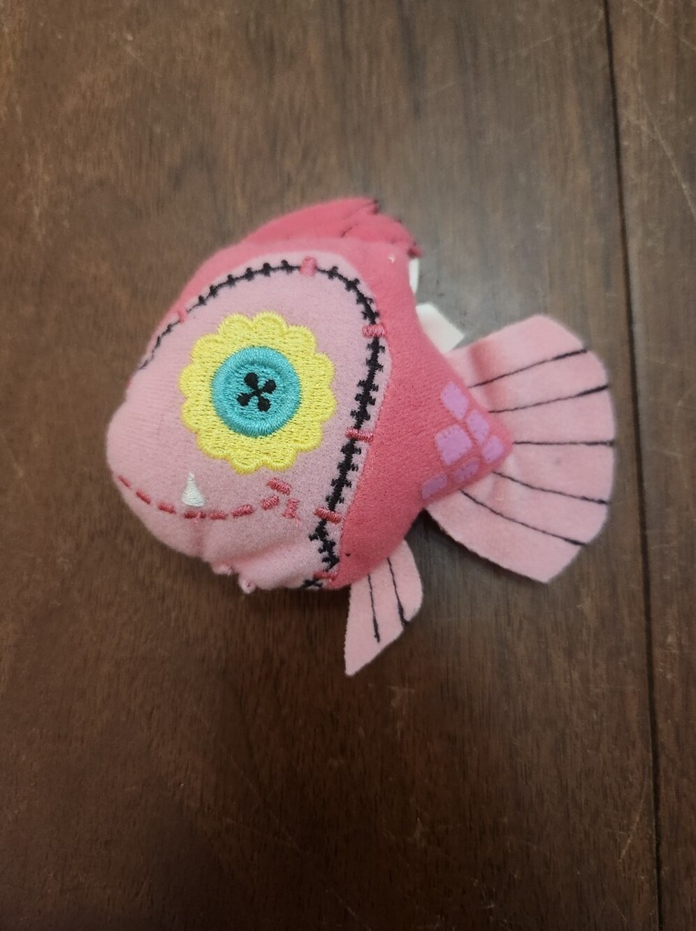 Monster High Lagoona Blue Pet Neptuna Pink Fish 4" Plush Mattel EUC